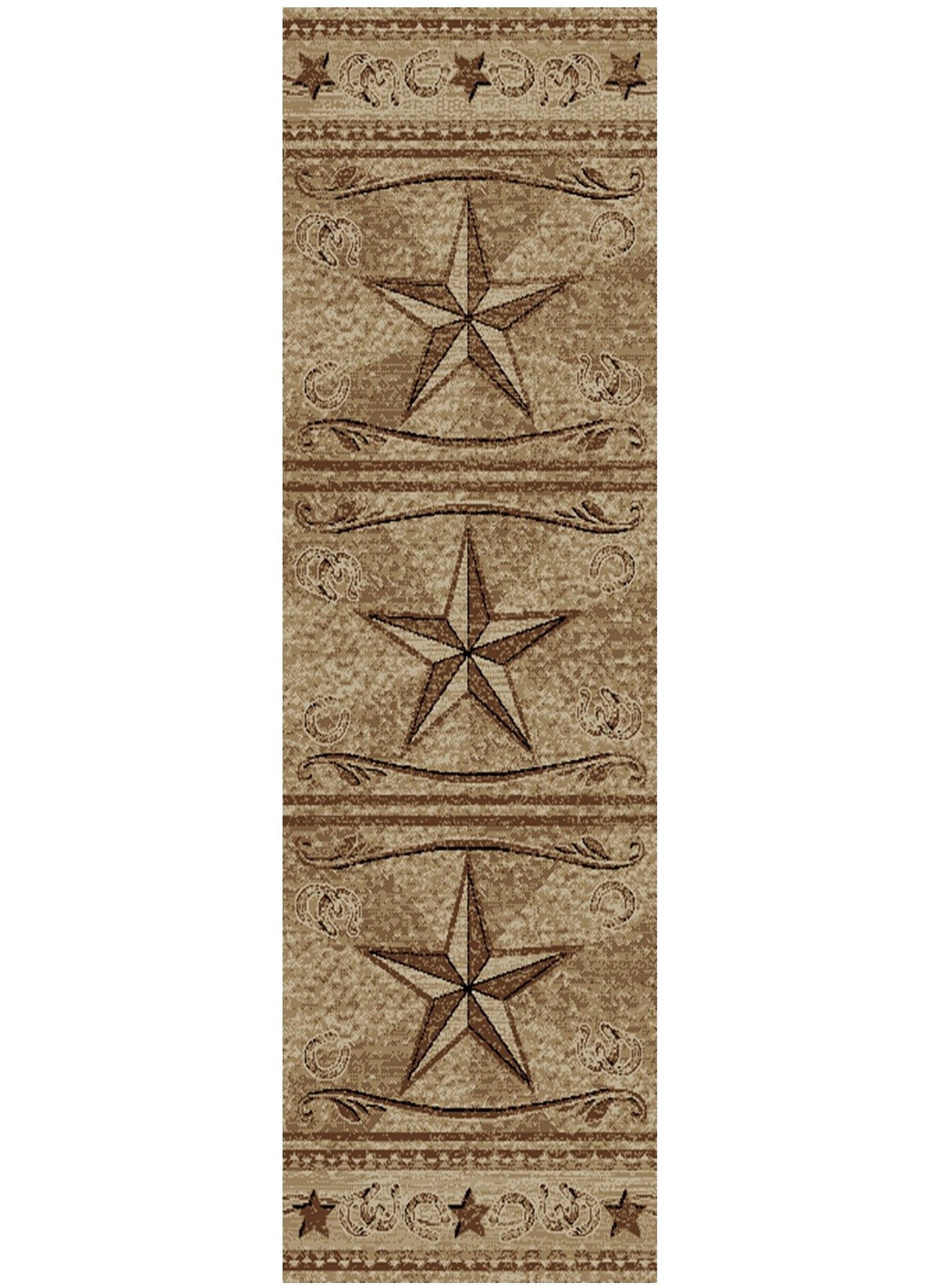 American Destinations Abilene Antique 2'3"x7'7" Area Rug | 100% Polypropylene | Machine Loomed | 10 mm pile height