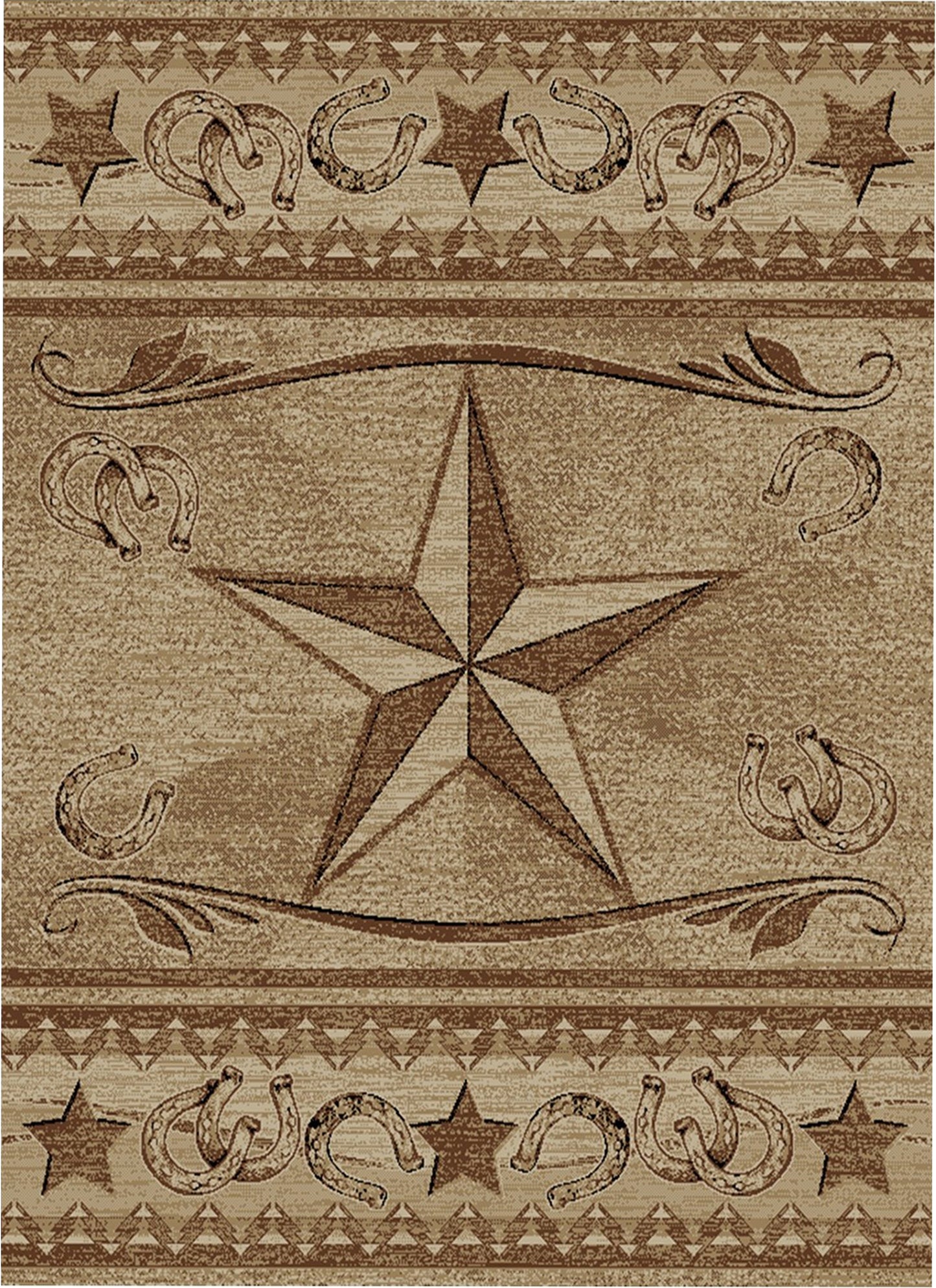 American Destinations Abilene Antique 2'3"x7'7" Area Rug | 100% Polypropylene | Machine Loomed | 10 mm pile height