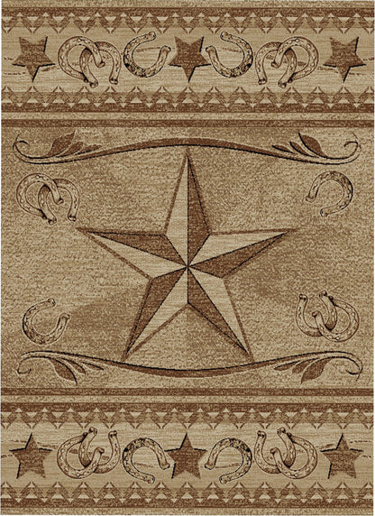 American Destinations Abilene Antique 2'3"x7'7" Area Rug | 100% Polypropylene | Machine Loomed | 10 mm pile height