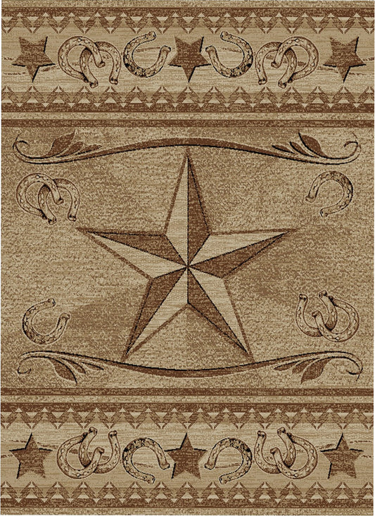 American Destinations Abilene Antique 2'3"x3'3" Area Rug | 100% Polypropylene | Machine Loomed | 10 mm pile height