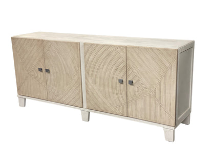 Valoria Crest Ivory Dining Room Buffet Table 20 x 84 x 36