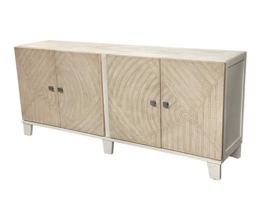 Valoria Crest Ivory Dining Room Buffet Table 20 x 84 x 36