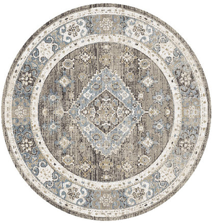 Athens Kastoria Taupe 9'2"x12'6" Polyester Machine Loomed Area Rug 12mm pile height