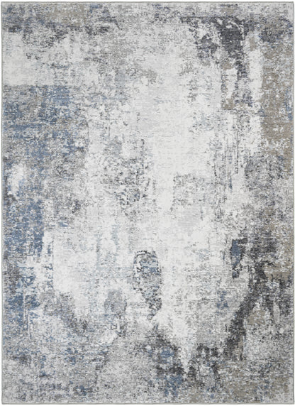 Athens Argos Multi 5'3"x7'10" Polyester Machine Loomed Area Rug 12mm pile height