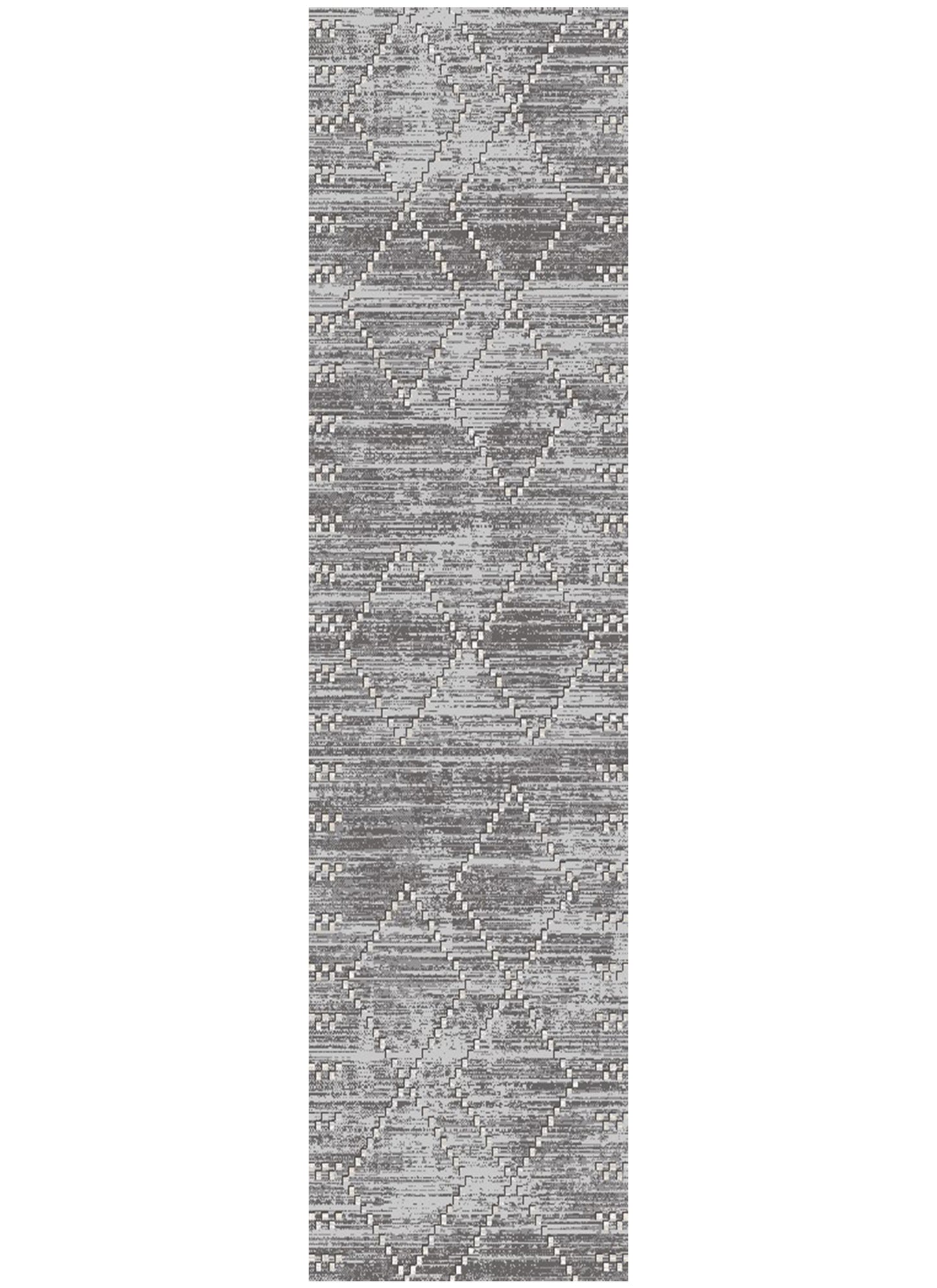 Athens Sparta Gray 5'3"x7'10" Polyester Machine Loomed Area Rug 12mm pile height