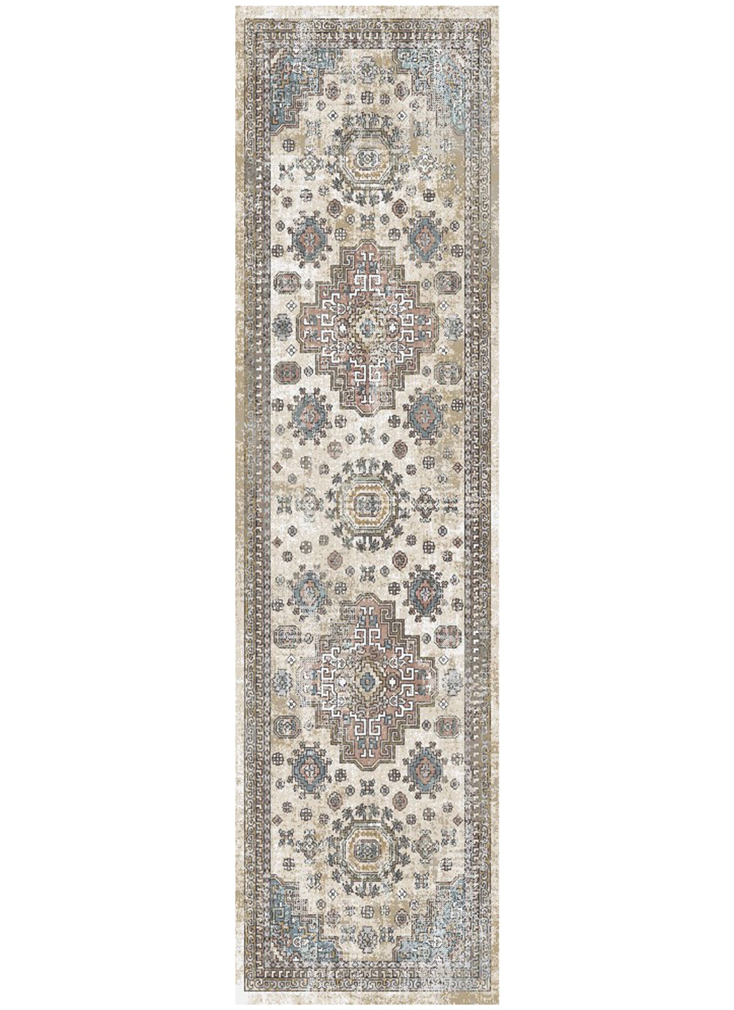 Athens Tripoli Taupe 9'2"x12'6" Polyester Machine Loomed Area Rug 12mm pile height