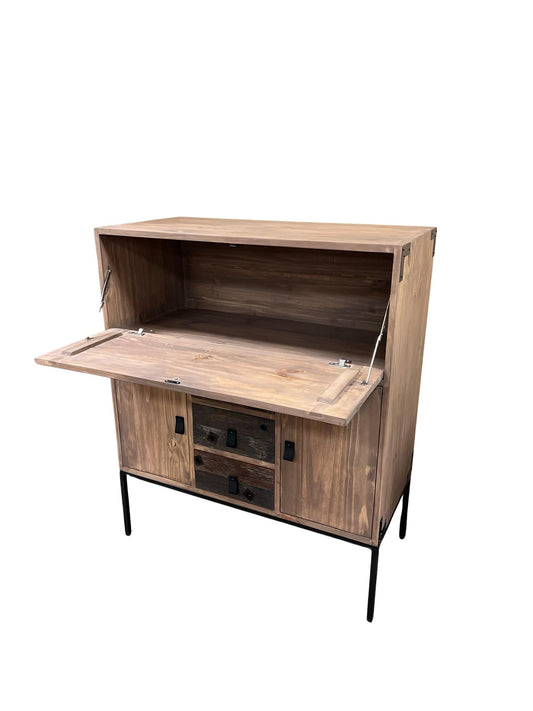 Blackjack Hill Walnut Wine Cabinet Discontinued