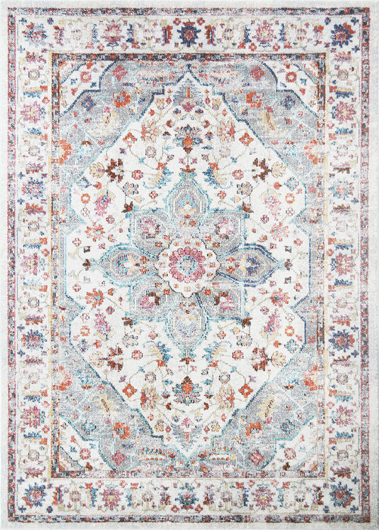 Barcelona Catalina Ivory 9'2"x12'10" 100% Polypropylene Machine Loomed Area Rug 13mm pile height