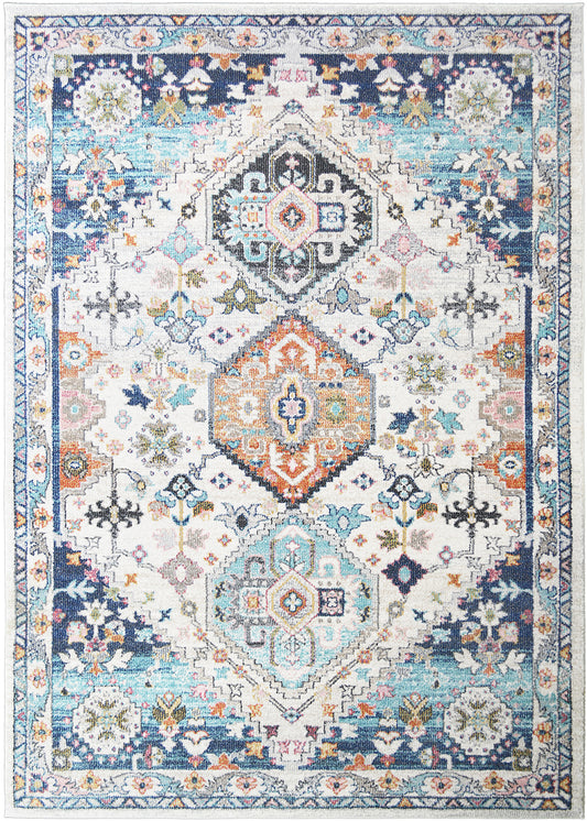 Barcelona Seville Ivory 9'2"x12'10" 100% Polypropylene Machine Loomed Area Rug 13mm pile height