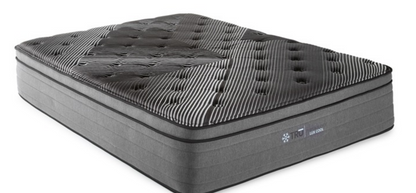 14-inch BLACK ICE Euro-Top Luxury Hybrid Cooling Mattress (Medium Firmness) | Adjustable Base Compatible | Made in the USA