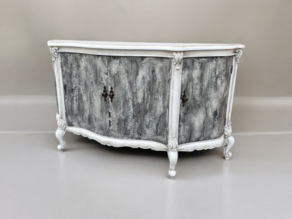 Lysandre Versailles Antique White Dining Room Buffet Table - 22 x 75 x 40