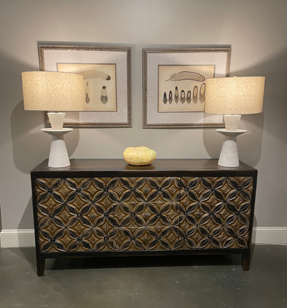 Belvedere Verona Espresso Dining Room Buffet Table - 18.5 x 72 x 36