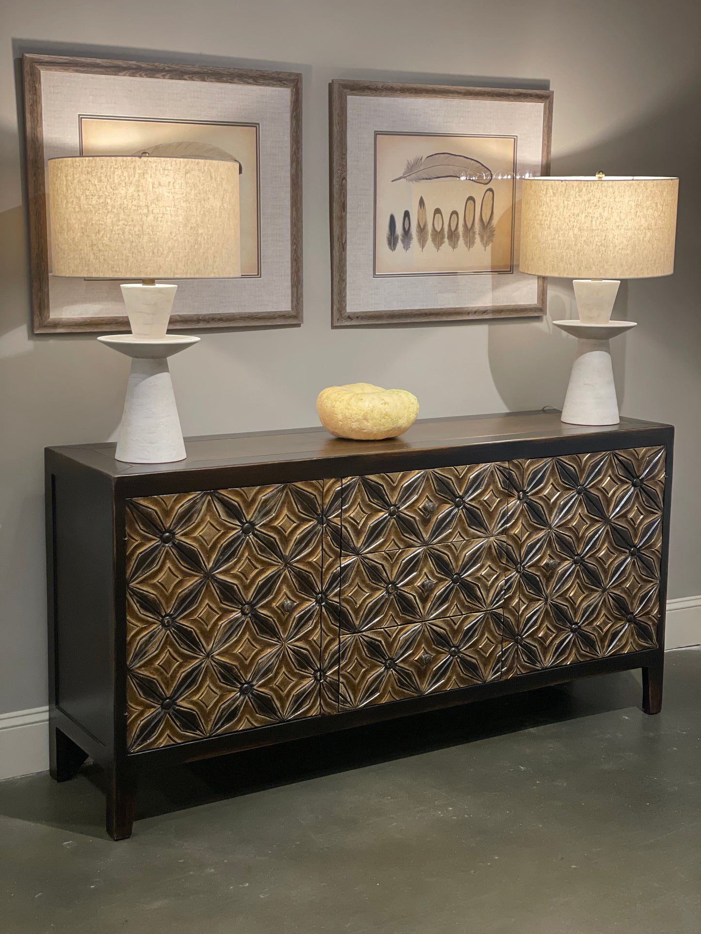 Belvedere Verona Espresso Dining Room Buffet Table - 18.5 x 72 x 36