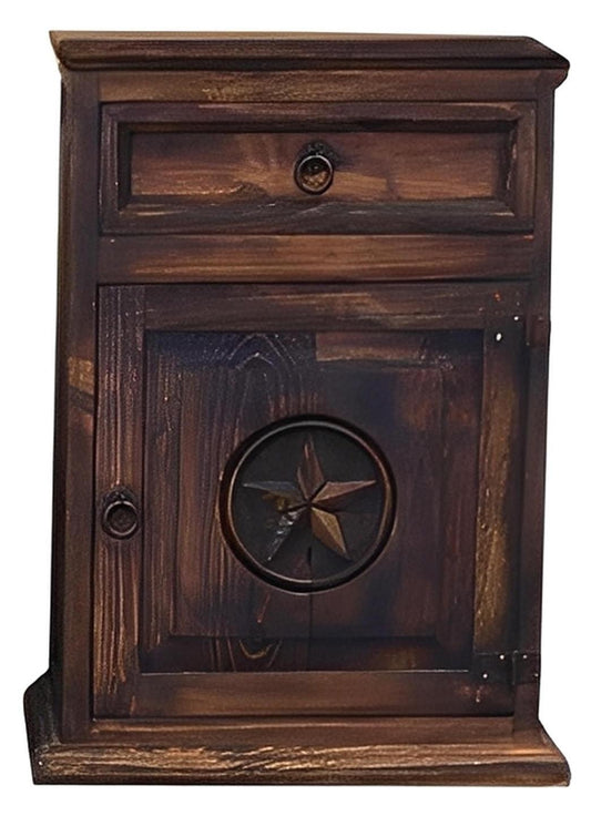 Indian Hill Nightstand With Star - Left