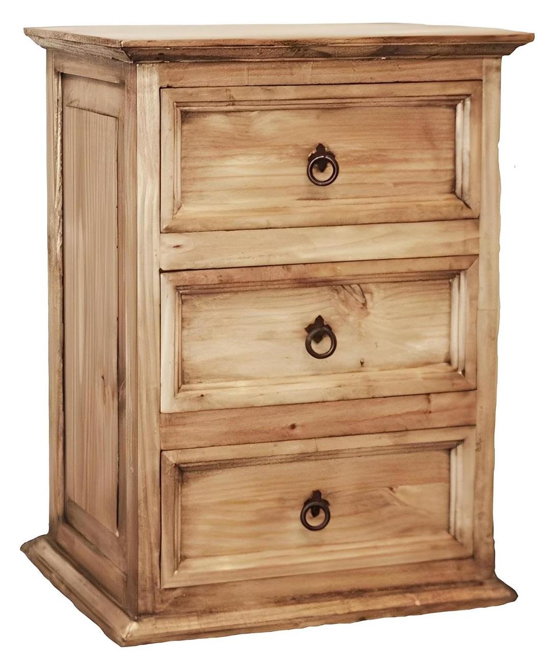Oak Plains 3 Drawer Nightstand