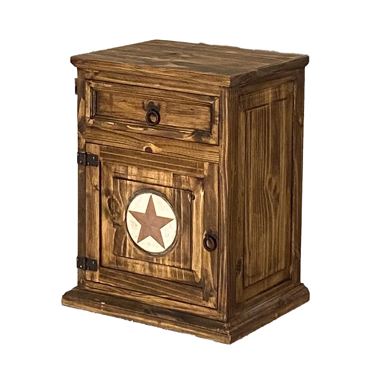 Willow Hill (Left) Nightstand With Stone Star