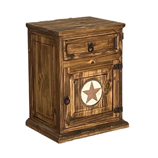 Willow Hill (Right) Nightstand With Stone Star