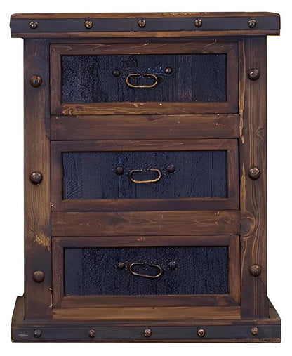 Hidden Hill Nightstand With Reclaimed Wood Drawers