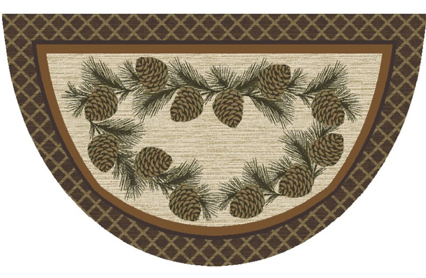 Cozy Cabin - Broken Branch 19"x31"- Washable, Made in the USA, 8mm pile height