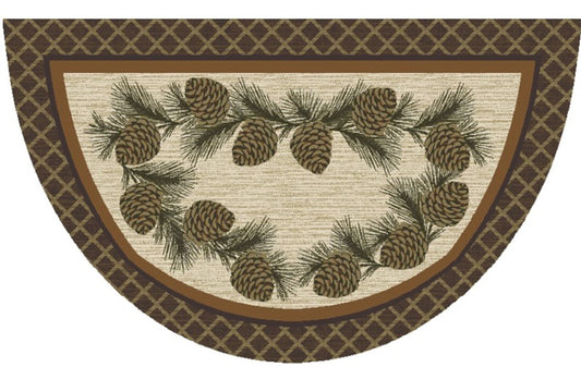 Cozy Cabin - Broken Branch 19"x31"- Washable, Made in the USA, 8mm pile height