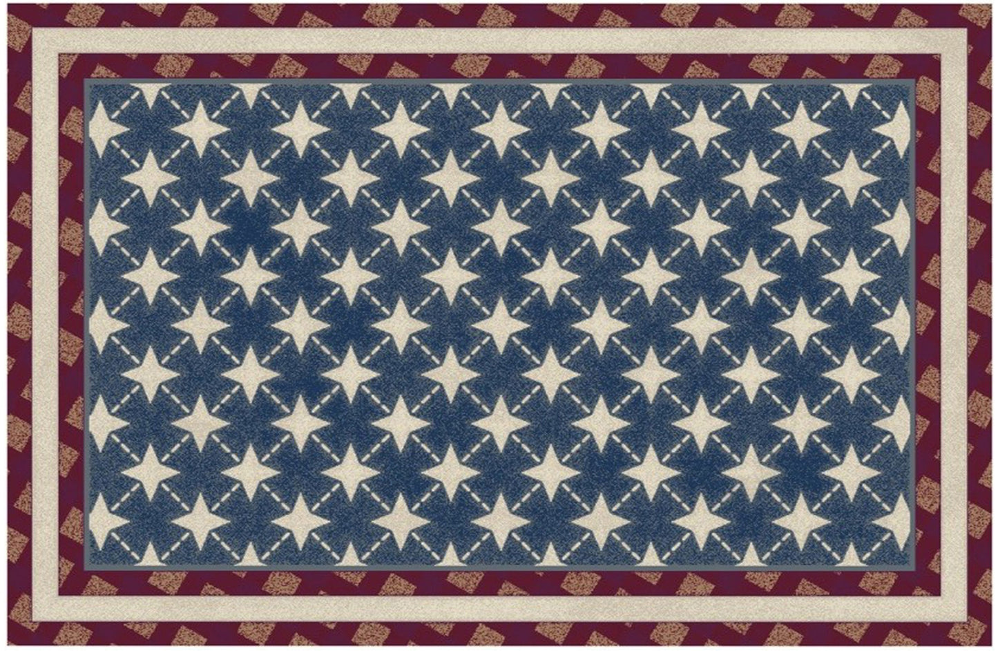 Cozy Cabin Stateside 30X46 Washable; Slip-Resistant Back, Made in the USA, 8mm pile height