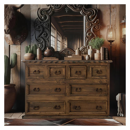 San Angelo Basin 65" Dresser 8-Drawers With Rope