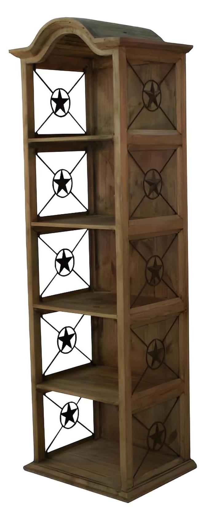 Panhandle Plains 24" Bookcase With Iron Stars