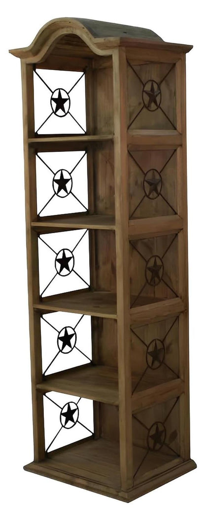 Panhandle Plains 24" Bookcase With Iron Stars