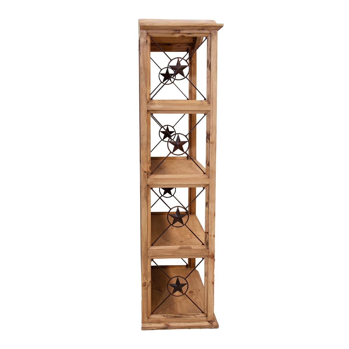Wildflower Plains 40" Bookcase With Iron Stars
