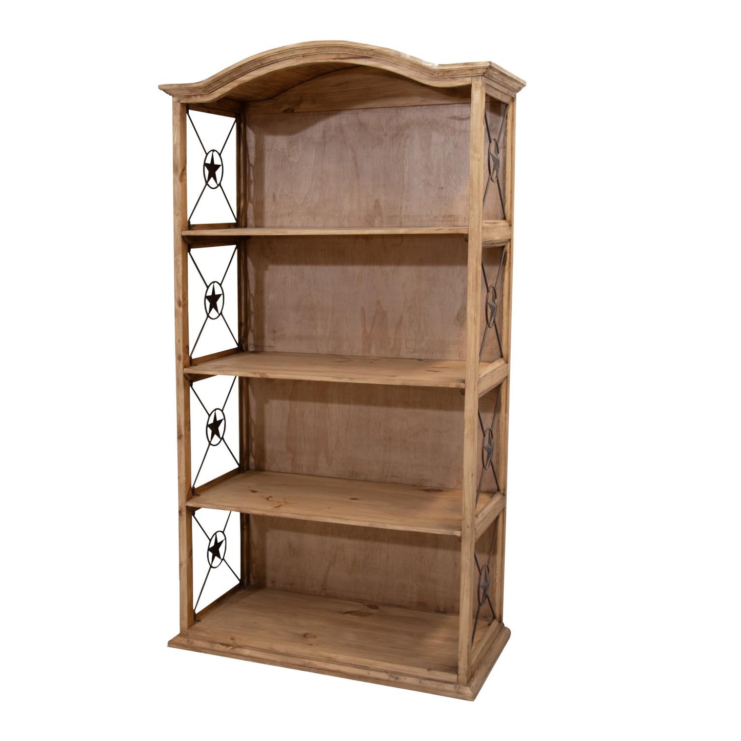 Wildflower Plains 40" Bookcase With Iron Stars