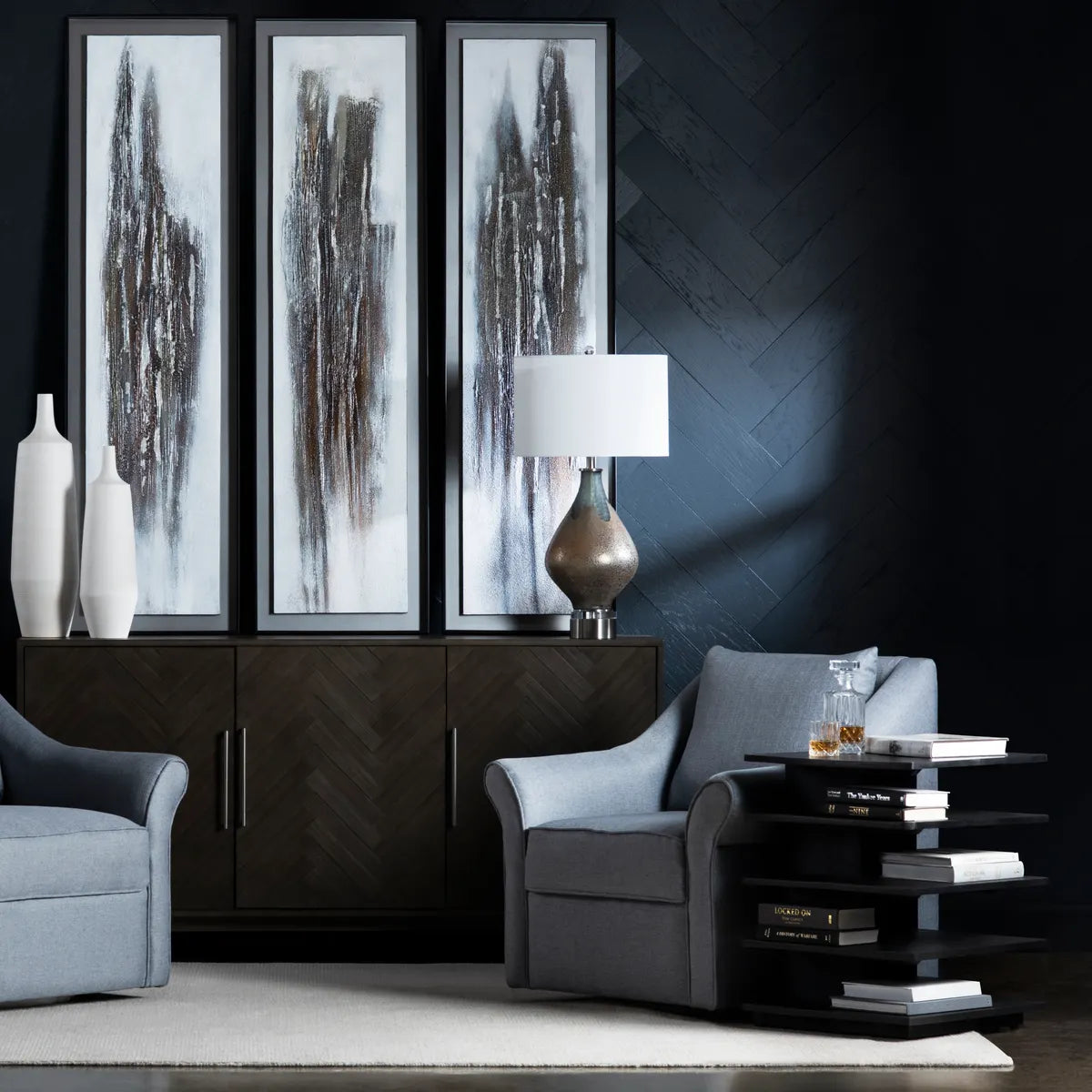 Alnitak of Brookhaven Table Lamps (2-Pack), Grey, Transitional