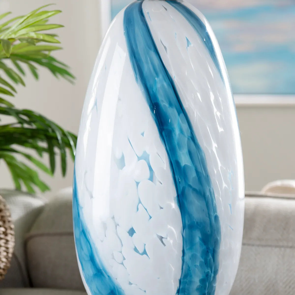 Atlas of Cedar Hill Table Lamps (2-Pack), Blue, Coastal