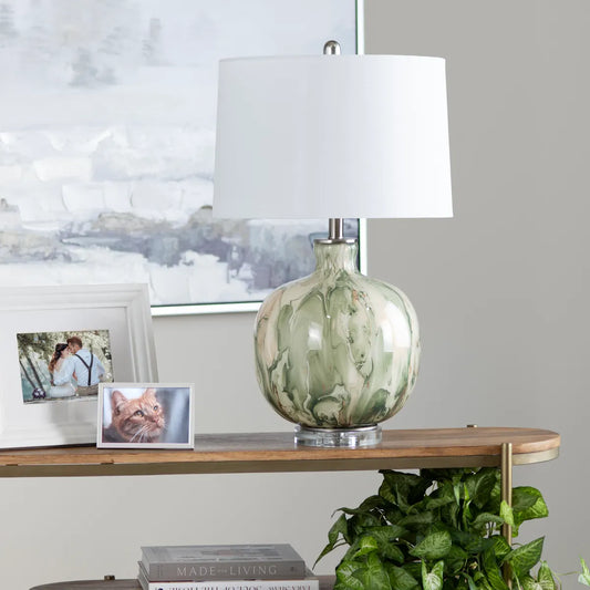 Wasat of Sand Hill Table Lamps (2-Pack), Green, Transitional