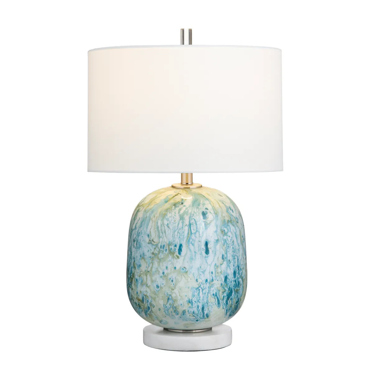 Saida of Hollis Table Lamps (2-Pack), Blue, Transitional