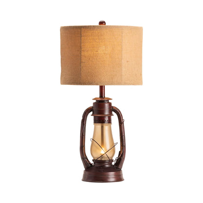 Mirfak of Granite Point Table Lamps (2-Pack), Red, Rustic