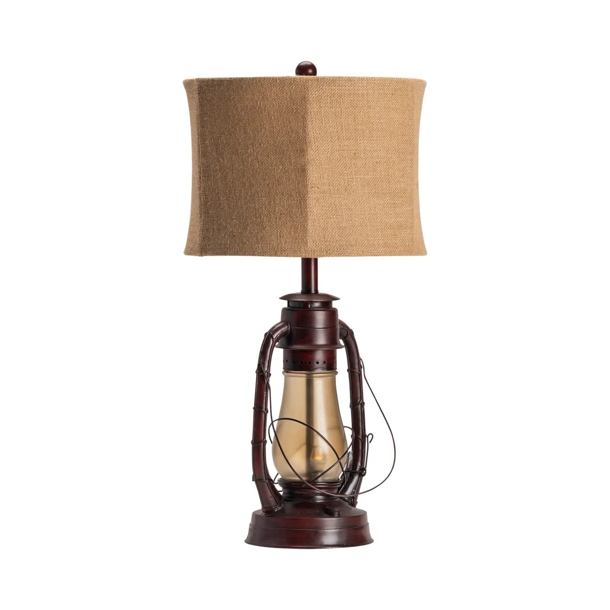 Mirfak of Granite Point Table Lamps (2-Pack), Red, Rustic
