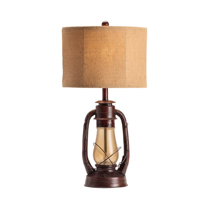 Mirfak of Granite Point Table Lamps (2-Pack), Red, Rustic