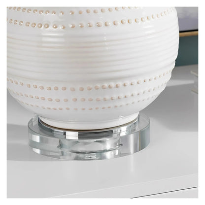 Lyra of Cape Ann Table Lamps (2-Pack), Cream, Transitional