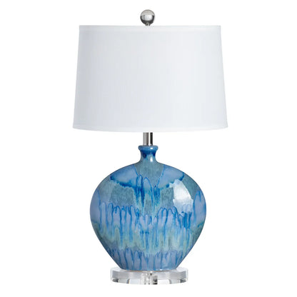 Gemma of Woodstock Table Lamps (2-Pack), Blue, Transitional