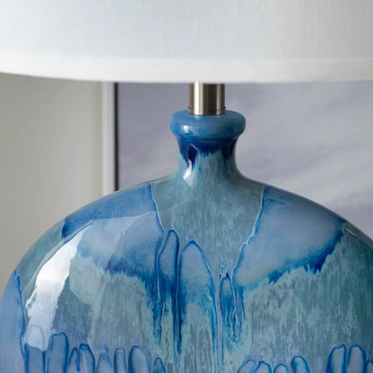 Gemma of Woodstock Table Lamps (2-Pack), Blue, Transitional