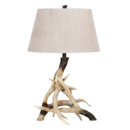 Twisted Antlers Table Lamps (2-Pack), Brown, Rustic