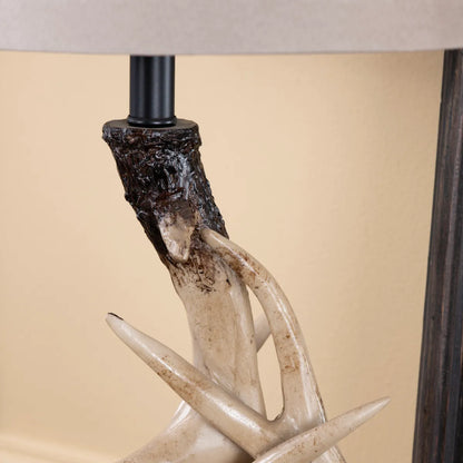 Twisted Antlers Table Lamps (2-Pack), Brown, Rustic
