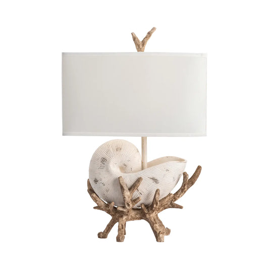 Coastal Charm Seashell and Coral Table Lamps (2-Pack)