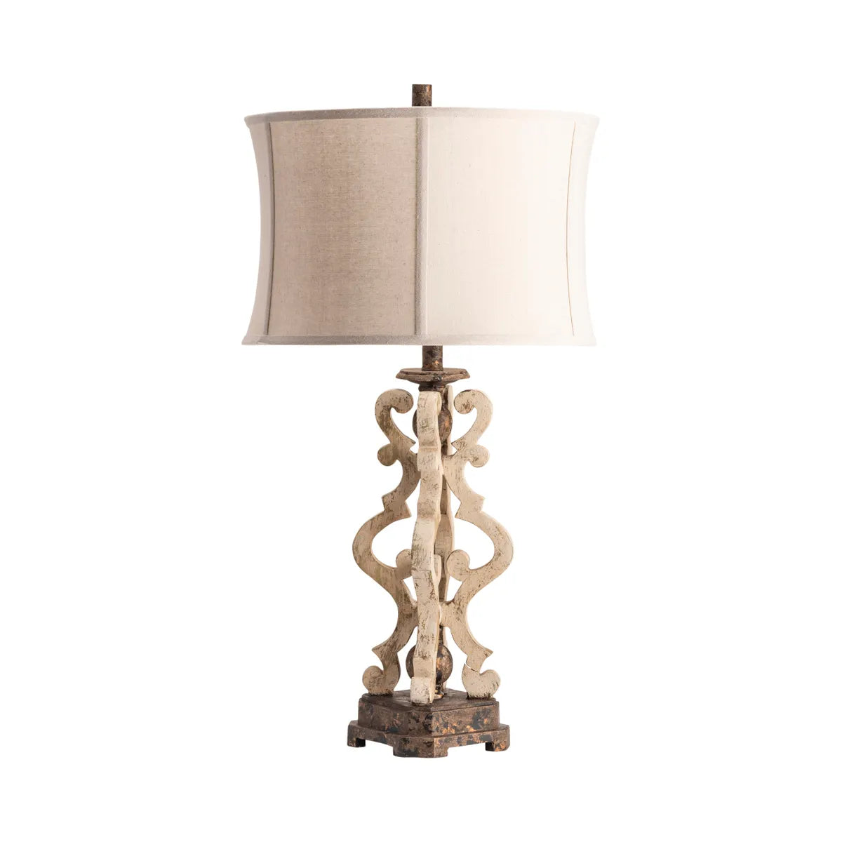 Wezen of Montpelier Table Lamps (2-Pack), Beige, Traditional