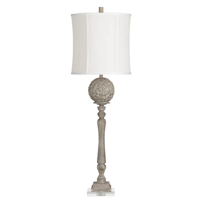Rho of Bennington Table Lamps (2-Pack), Grey, Traditional
