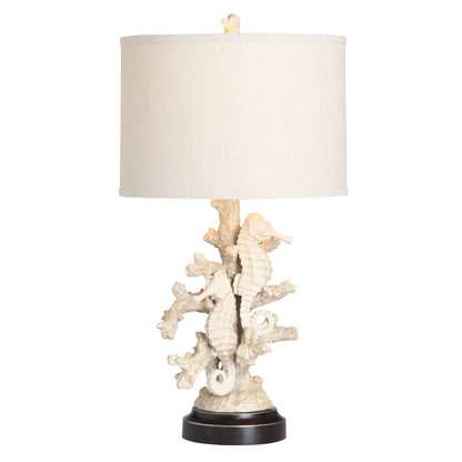 Arided of Cranberry Cove Table Lamps (2-Pack), Beige, Coastal