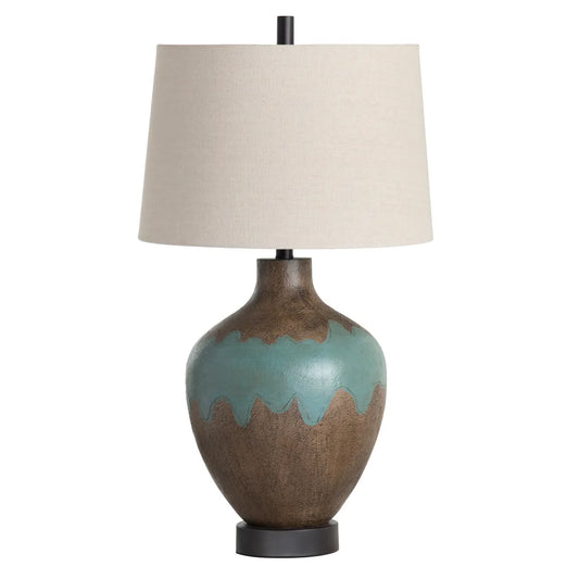 Kitalpha of Manchester Table Lamps (2-Pack), Blue, Rustic