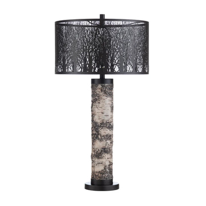 Vindemiatrix of Saratoga Table Lamps (2-Pack), White, Rustic