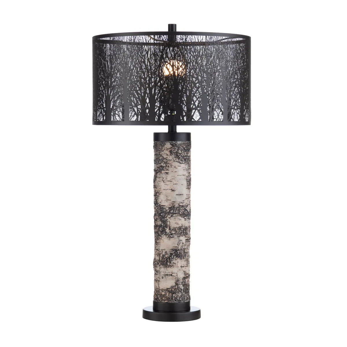 Vindemiatrix of Saratoga Table Lamps (2-Pack), White, Rustic