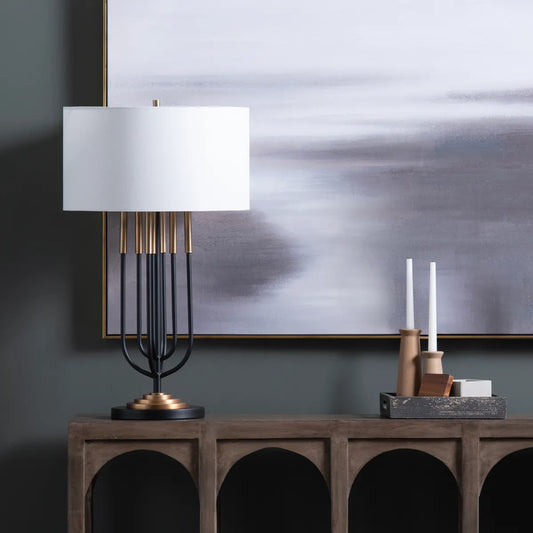 Elara of Tideview Table Lamps (2-Pack), Black, Transitional